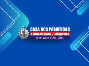 Logo da Casa dos Parafusos com fundo azul